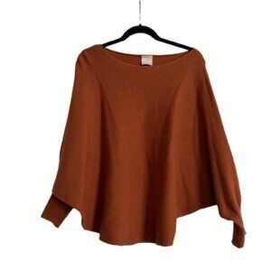 KERISMA Batwing Off Shoulder Ribbed Sweater Size M/L Copper